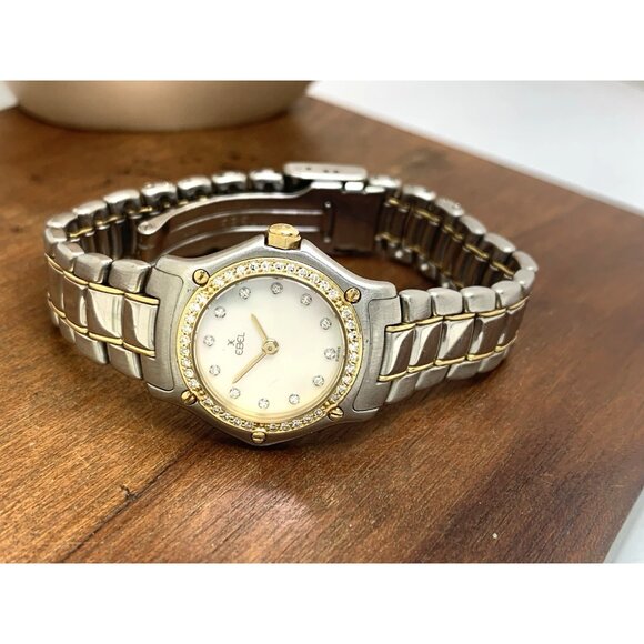 Ebel Women's Watch Swiss Quartz Diamond Mother of Pearl Dial Two Tone 18k Steel - Picture 8 of 14